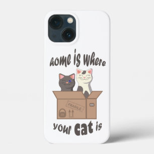 Grappig citaat Home is waar je kat is Case-Mate iPhone Case