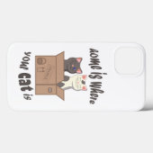 Grappig citaat Home is waar je kat is Case-Mate iPhone Case (Achterkant (horizontaal))