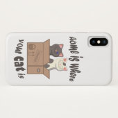 Grappig citaat Home is waar je kat is Case-Mate iPhone Case (Achterkant (horizontaal))