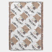 Grappig citaat Home is waar je kat is Deken (Voorkant Verticaal)