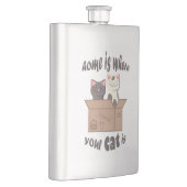 Grappig citaat Home is waar je kat is Flacon (Rechts)