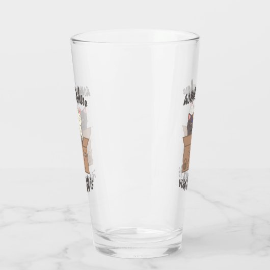 Grappig citaat Home is waar je kat is Glas (Links)