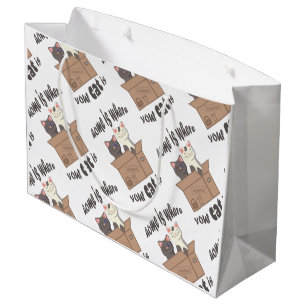 Grappig citaat Home is waar je kat is Groot Cadeauzakje