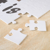 Grappig citaat Home is waar je kat is Legpuzzel (Zijkant)