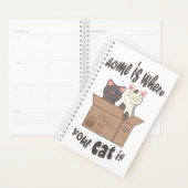 Grappig citaat Home is waar je kat is Planner (Display)