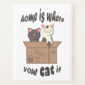 Grappig citaat Home is waar je kat is Planner (Achterkant)