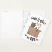 Grappig citaat Home is waar je kat is Planner (Display)