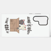 Grappig citaat Home is waar je kat is Samsung Galaxy Hoesje (Achterkant horizontaal)
