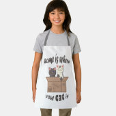 Grappig citaat Home is waar je kat is Schort (Insitu)