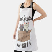 Grappig citaat Home is waar je kat is Schort (Insitu)