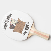 Grappig citaat Home is waar je kat is Tafeltennisbatje (Zijkant)