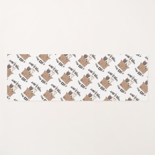 Grappig citaat Home is waar je kat is Yogamat (Voorkant (horizontaal))