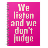 Grappig citaat hot pink notitieboek (Voorkant)