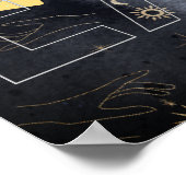 Grappig citaat Humans bestaan niet de ruimte die a Poster (Hoek)