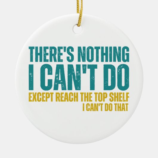 Grappig citaat. Ik kan alleen maar lezen Keramisch Ornament (Voorkant)