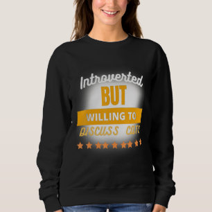 Grappig citaat introvert maar bereid om kat te bes trui
