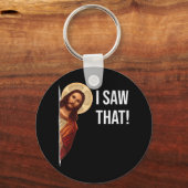 Grappig citaat Jesus Meme dat ik die Christelijke  Sleutelhanger (Voorkant)