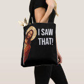 Grappig citaat Jesus Meme dat ik die Christelijke  Tote Bag (Dichtbij)