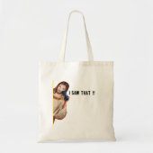 Grappig citaat Jesus Meme dat ik zag dat Christeli Tote Bag (Voorkant)