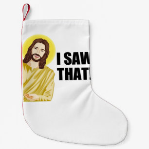 Grappig citaat Jesus Meme Ik zag dat Christelijke  Kleine Kerstsok