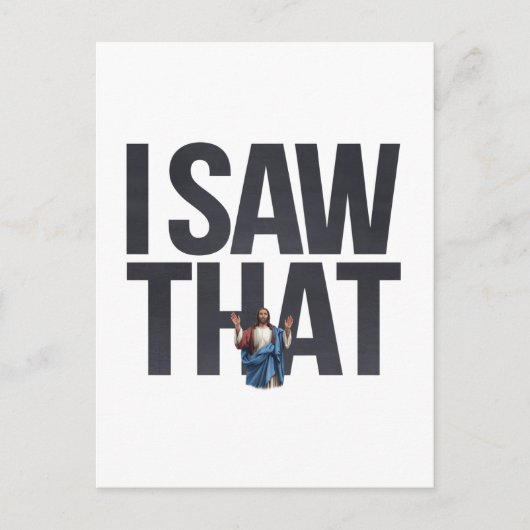 Grappig citaat Jezus Meme dat ik dat Christelijk z Feestdagenkaart (Voorkant)