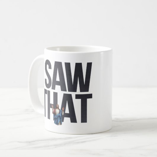 Grappig citaat Jezus Meme dat ik dat Christelijk z Koffiemok (Voorkant links)