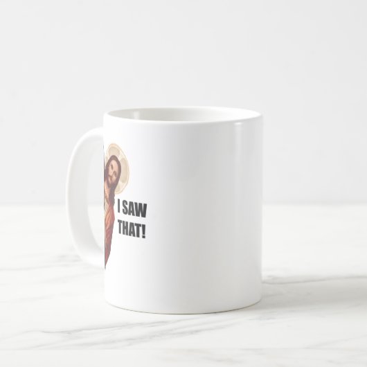 Grappig citaat Jezus Meme dat ik dat Christelijk z Koffiemok (Voorkant links)