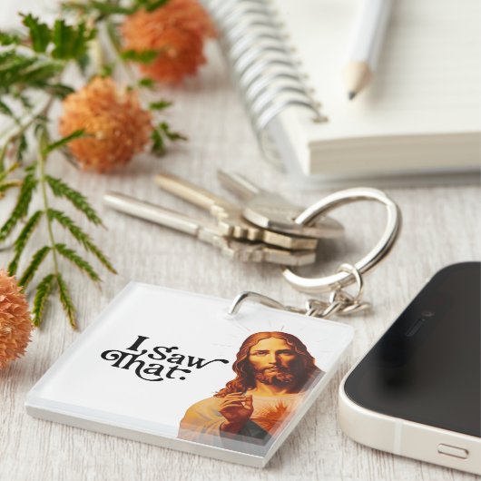 Grappig citaat Jezus Meme dat ik dat Christelijk z Sleutelhanger (Voorkant Rechts)