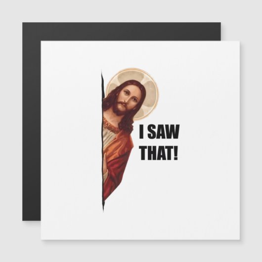 Grappig citaat: Jezus Meme, ik zag dat Jezus (Voorkant / Achterkant)