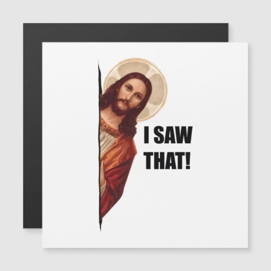 Grappig citaat: Jezus Meme, ik zag dat Jezus (Voorkant / Achterkant)