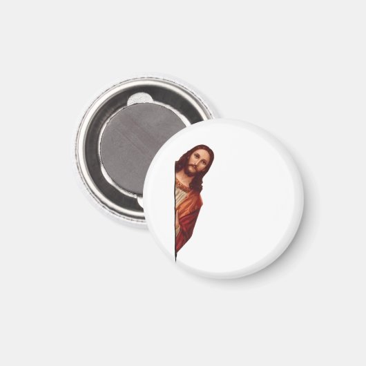 Grappig citaat: Jezus Meme, ik zag dat Jezus Magneet (Voorkant / Achterkant)