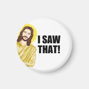 Grappig citaat: Jezus Meme, ik zag dat Jezus Magneet