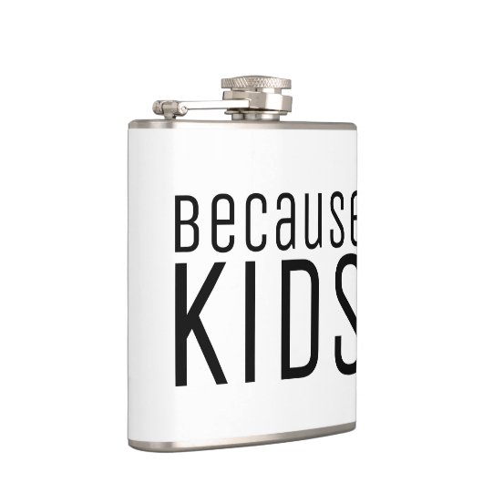 Grappig citaat Kinder mama papa Ouderschap brutale Heupfles (Rechts)