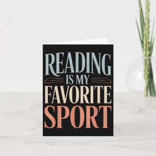 Grappig citaat lezen is mijn favoriete sportboek l kaart