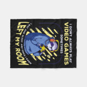 Grappig citaat Luiaard die videogames speelt Grapp Fleece Deken (Voorkant (Horizontaal))