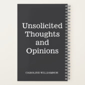 Grappig citaat Luie uitstelgedrag gepersonaliseerd Notitieboek (Achterkant)