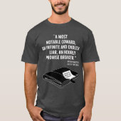 Grappig citaat Modern minimalistisch laftheater T-shirt (Voorkant)