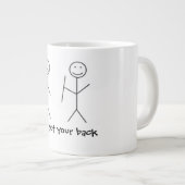 Grappig citaat Mok "Ik heb je rug" Perfect Gift! (Voorkant rechts)