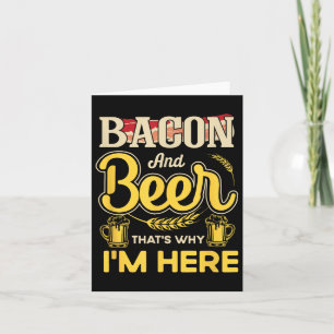 Grappig citaat Ontbijt spek en bier dat is waarom Kaart
