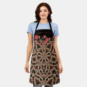 Grappig citaat op een artistieke luipaardprint & r schort (Gedragen)