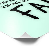 Grappig citaat over een normale familie foto afdruk (Hoek)