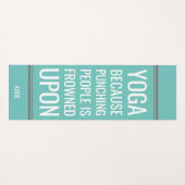 Grappig citaat over het straffen van mensen Aqua Y Yogamat (Voorkant (horizontaal))