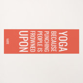 Grappig citaat over het straffen van mensen Yoga M Yogamat (Achterkant (horizontaal))