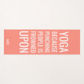 Grappig citaat over het straffen van mensen Yoga M Yogamat (Voorkant (horizontaal))