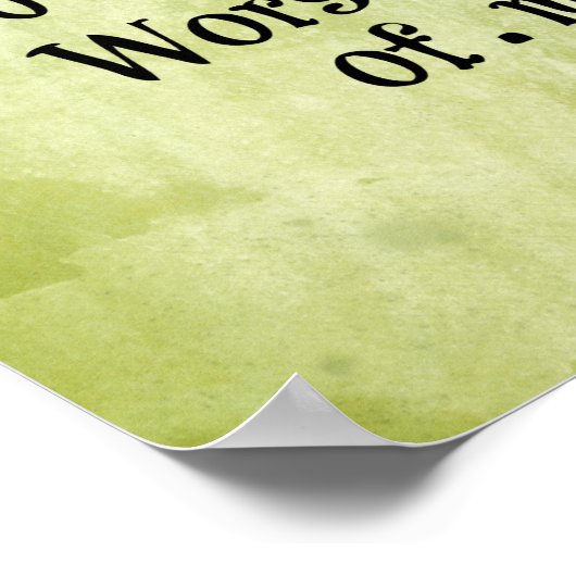 Grappig citaat over normaal zijn poster (Hoek)