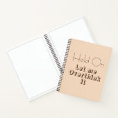 Grappig citaat over overdenken notitieboek (Binnen)