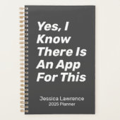 Grappig citaat over technologie gepersonaliseerd planner (Voorkant)