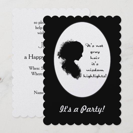 Grappig citaat "Over the Hill" Verjaardag Custom I Kaart (Voorkant / Achterkant)