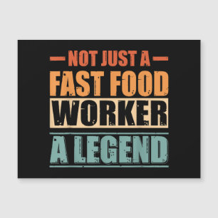 Grappig citaat Retro Fast Food Worker