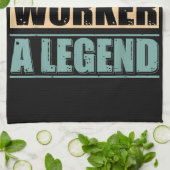 Grappig citaat Retro Fast Food Worker Theedoek (Gevouwen)